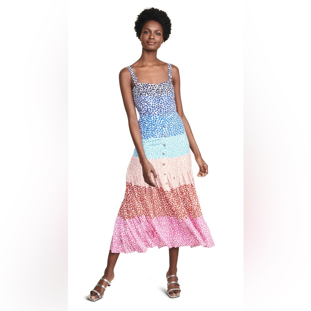 SALONI *Philosophy dupe of* SALONI Karen Rainbow Gradient Maxi Dress